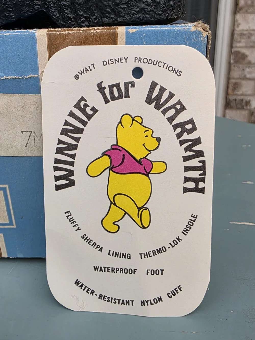 Vintage Sears Winnie the Pooh Snow Boots Size 7 Made in USA w/ Box